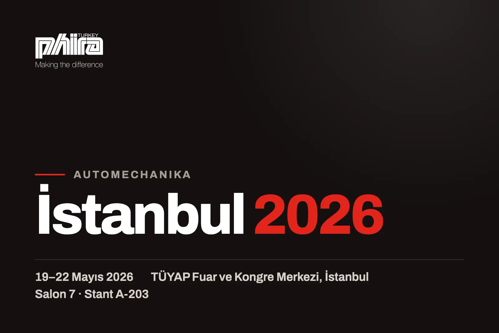 Automechanika İstanbul 2026 kapak görseli: tarih ve stant bilgisi